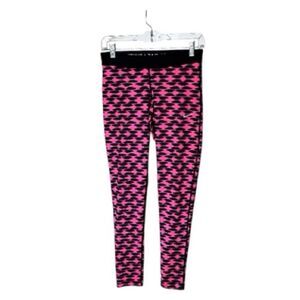 Nike Dri-Fit Run Fast Live Fearless Pink Black Print Athletic Leggings Size S